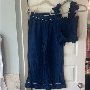 Hill House Navy Ruffle Set